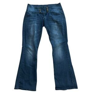 VTG Indigo Rein Lowrise Y2K Bootcut Blue Jeans Women’s 9 Normcore Classic Casual